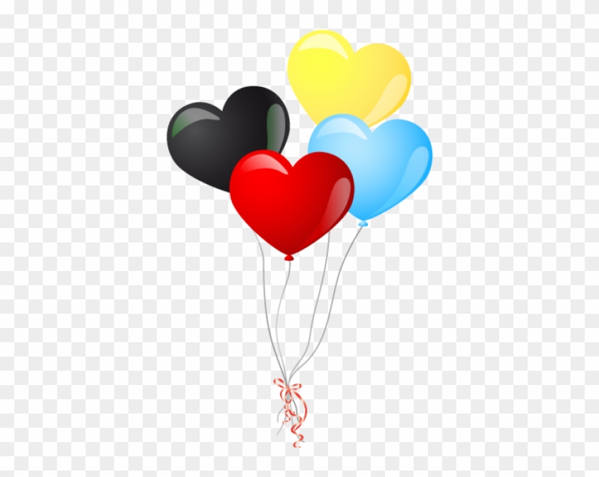 Heart Shape Balloon Icon - Heart Balloons Clipart #431050