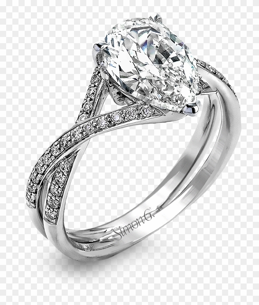Solitaire, Wedding Rings - Simon G Engagement Ring Clipart #431201