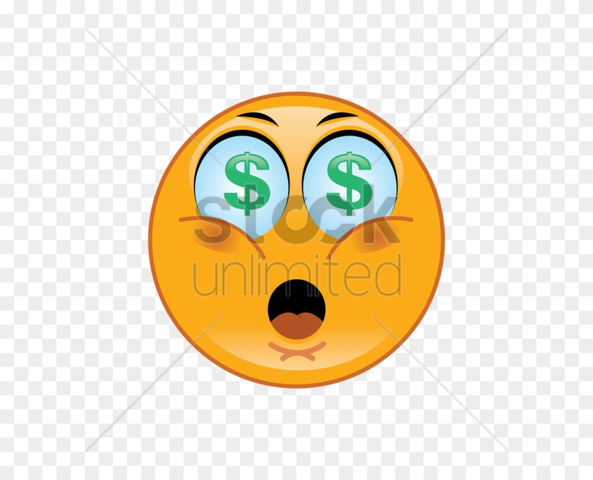 Face With Dollar Sign Eyes Clipart