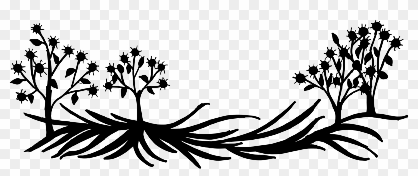 Flower Black And White Silhouette Plant Visual Arts Clipart #431351