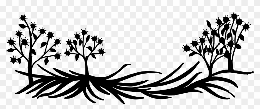 Flower Black And White Silhouette Plant Visual Arts Clipart