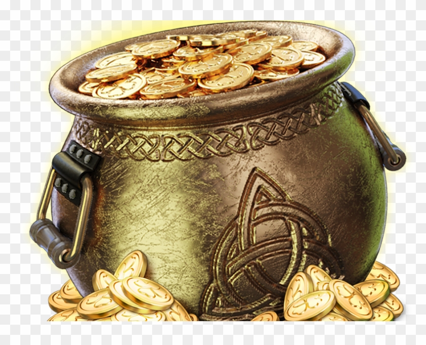 Jumpin Pot Slot Game - Gold Treasure Pot Clipart #431474
