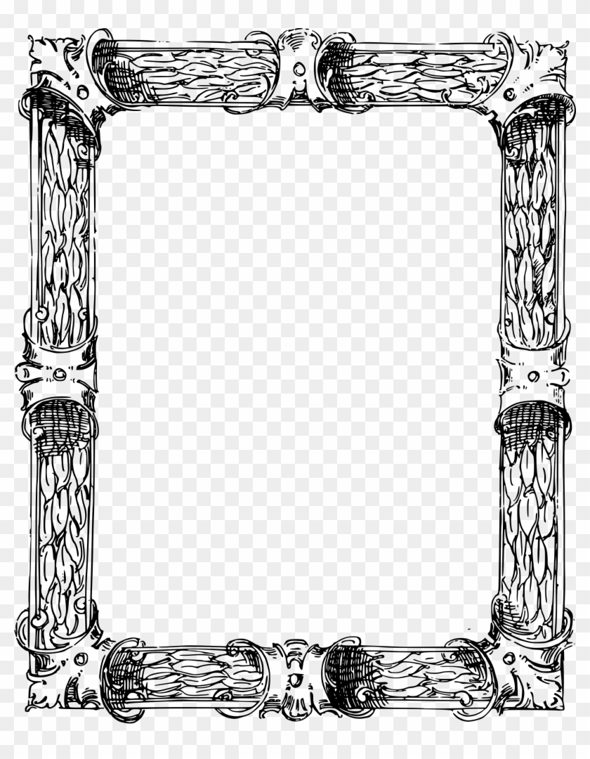 Ornate White Frame Png - Frame A4 Transparent Clipart #431649