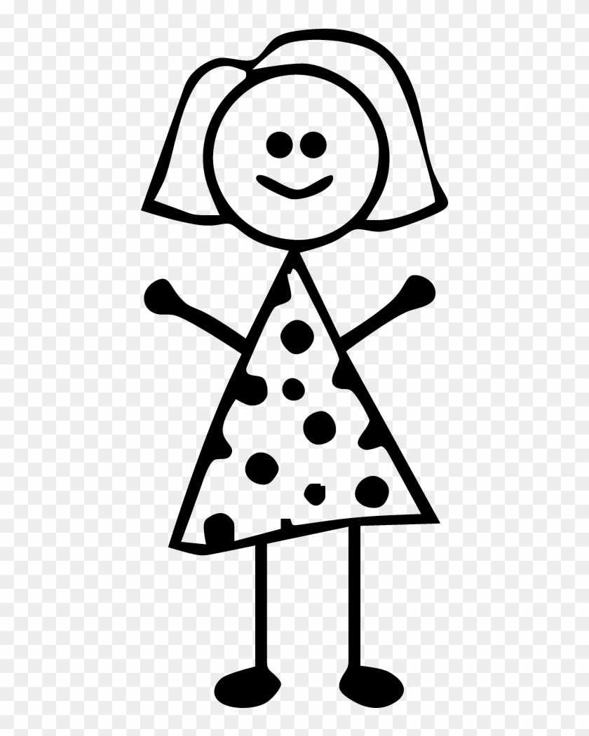 Stick Figure Decals Of Your Family - Stick Figure Mom Png Clipart #431743