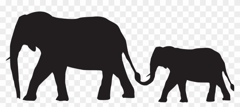 Mom And Baby Elephant Clipart - Png Download #431806