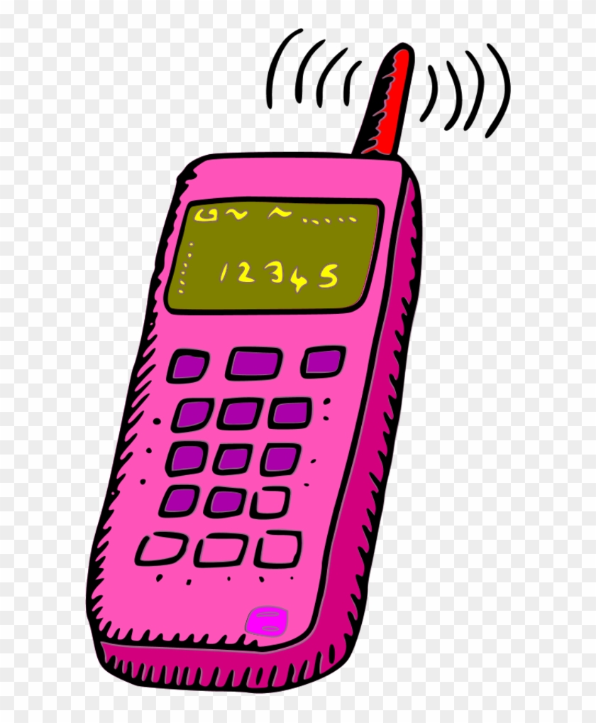 Cell Phone Image Clip Art - Cellphone Clipart - Png Download
