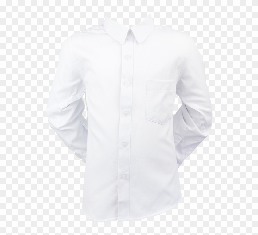 Formal Boys Shirt White 00-5 - Formal Shirt Png Clipart