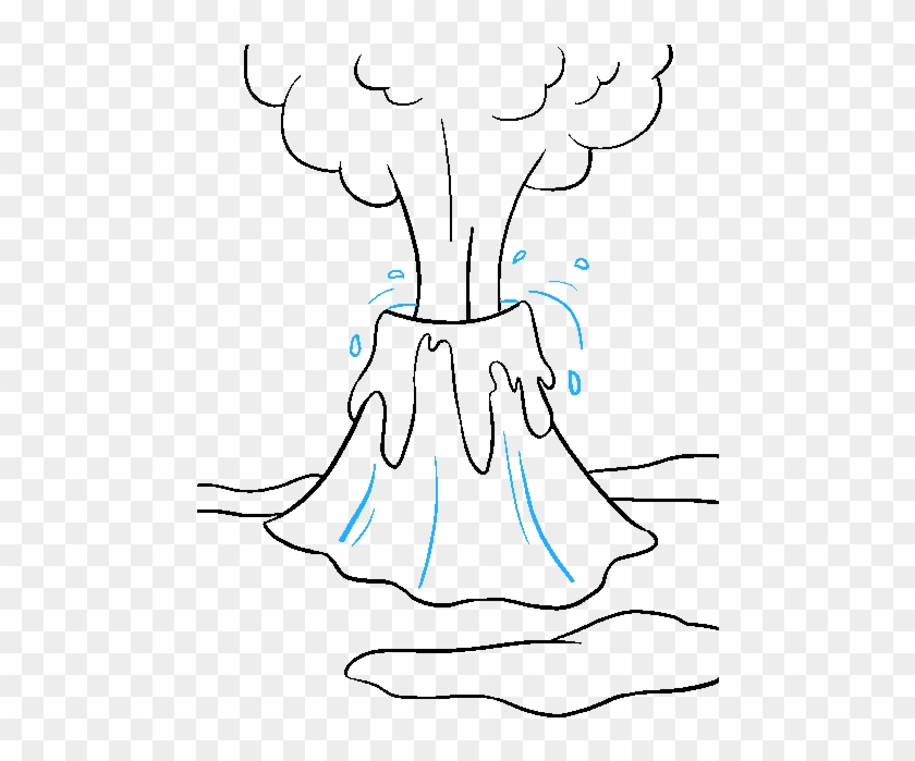 680 X 678 8 - Volcano Drawing Clipart