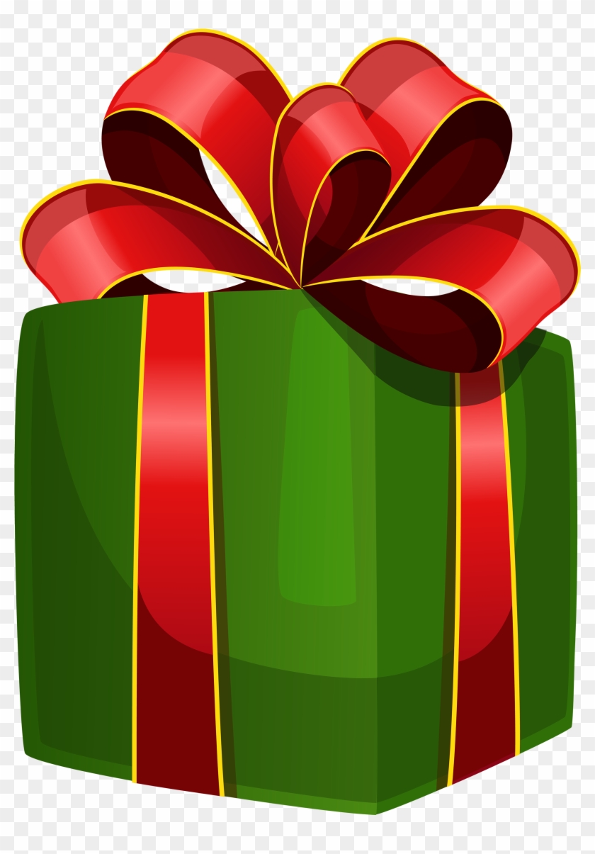 Green Gift Box Png Clipart Best Web - Christmas Presents Png Clipart Transparent Png #432967