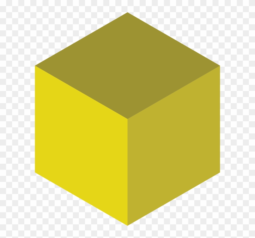 Cube Clipart Yellow Cube - Yellow Block - Png Download #433292