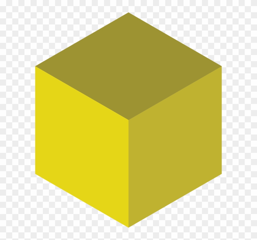 Cube Clipart Yellow Cube - Yellow Block - Png Download