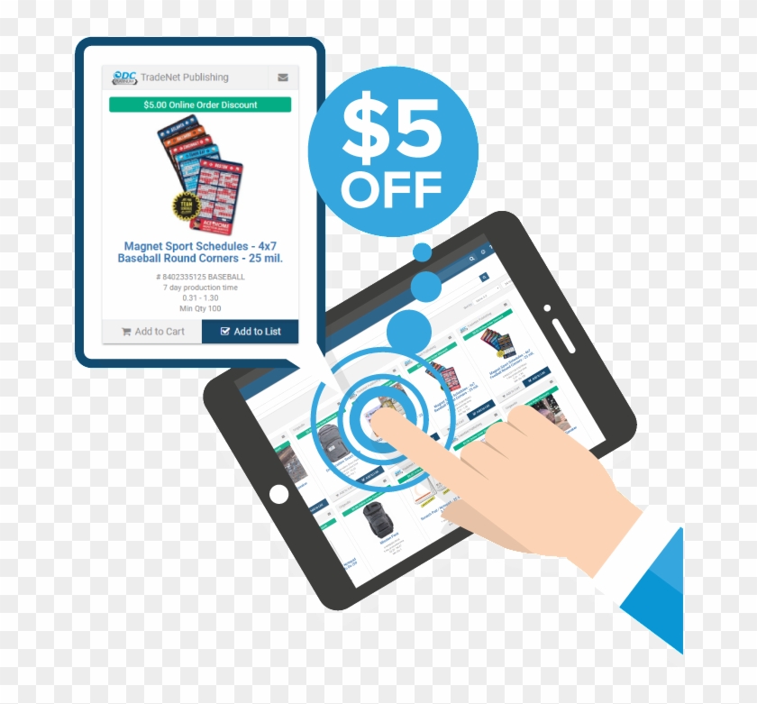 $5 Discount Graphic - Smartphone Clipart #433367