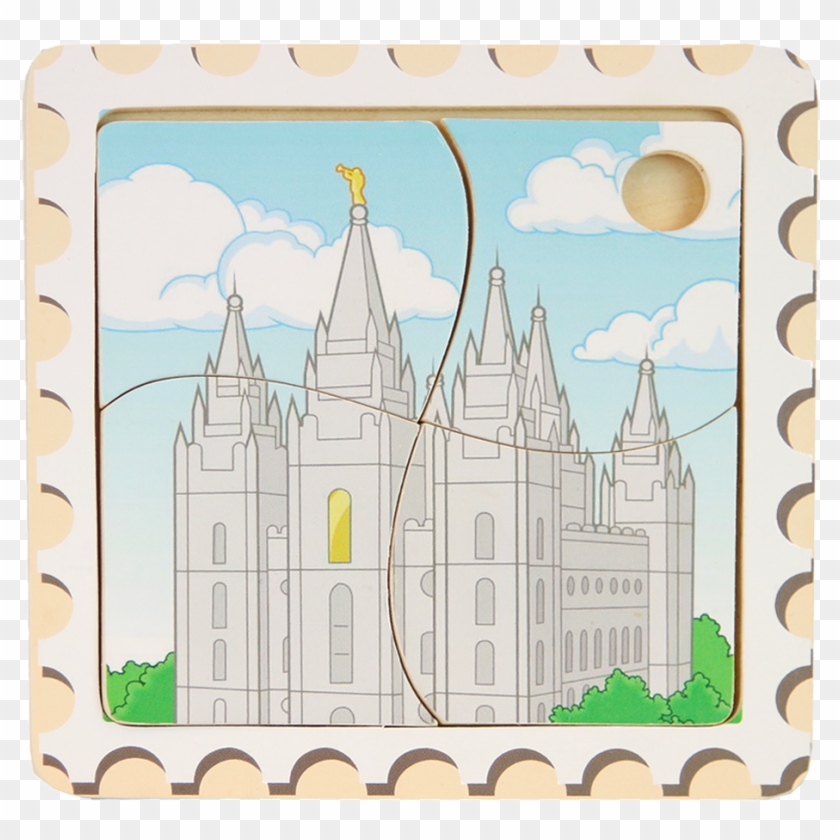 Temple Wooden Puzzle - Spire Clipart