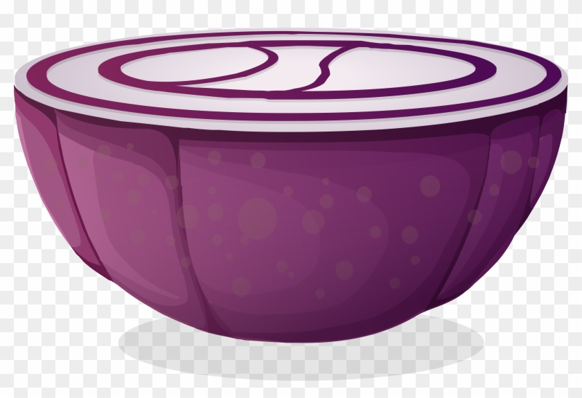 This Free Icons Png Design Of Half A Red Onion Clipart