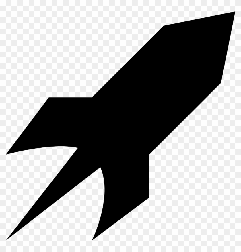 Png File - Rocket Black Silhouette Clipart #433756