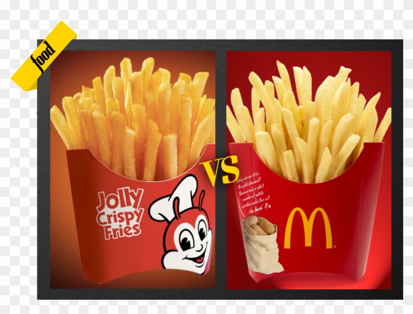 Jollibee Vs - Mcdonald's - Mcdonalds French Fries Box Clipart