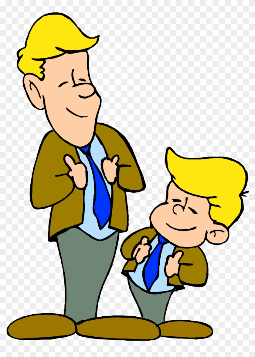 Father And Son Talking Png Transparent Father And Son - Jokes In English For Whatsapp Clipart #434304
