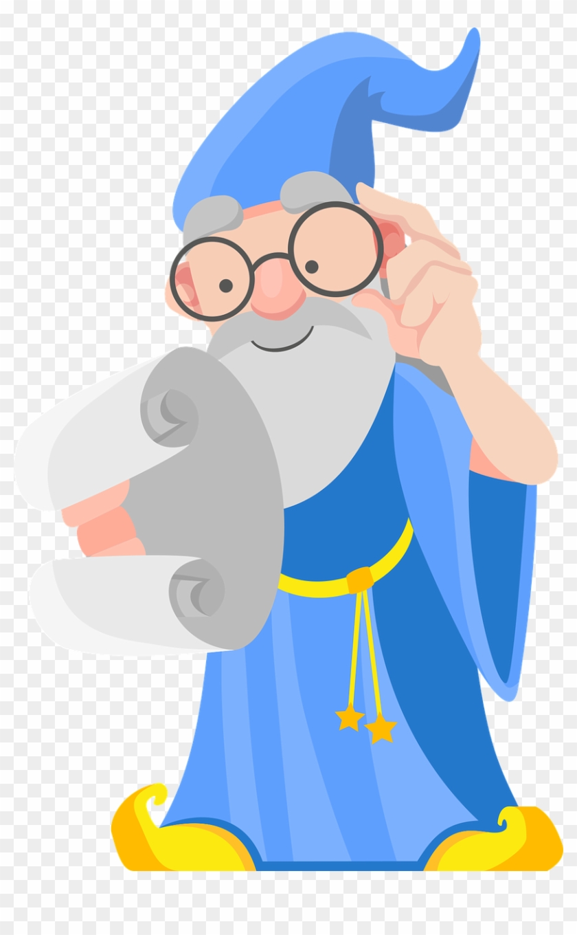 Wizard Man Magic - Clipart Wizard - Png Download