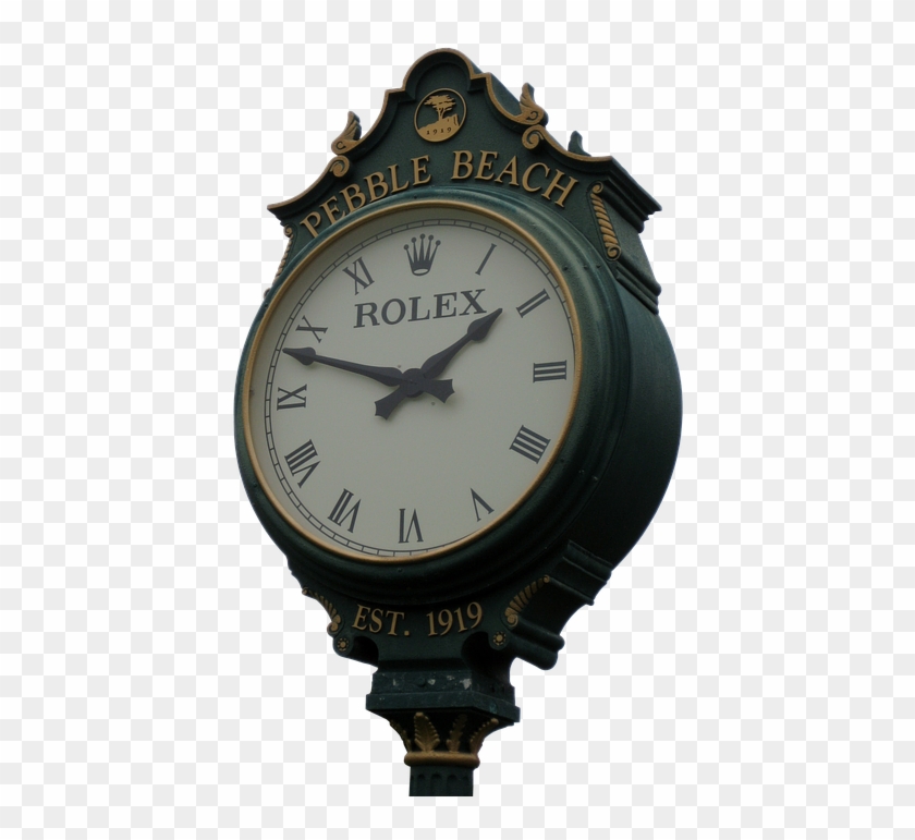 Clock, Grandfather Clock, Rolex, Green, Time, Time - Pebble Beach On Cannery Row Clipart #434912