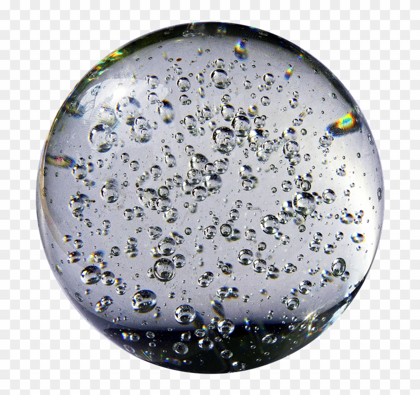 Glass Ball, Blow, Air Bubbles, Ball, Crystal Ball - Crystal Ball With Air Bubbles Clipart