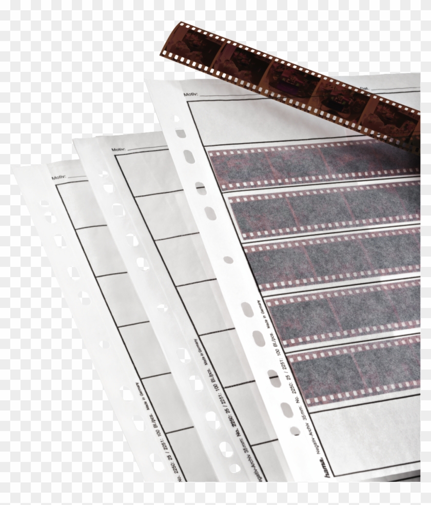 Negative Sleeves, Parchment, 7 Strips Of 6 Negatives, - Film Negative Storage Sheets Clipart