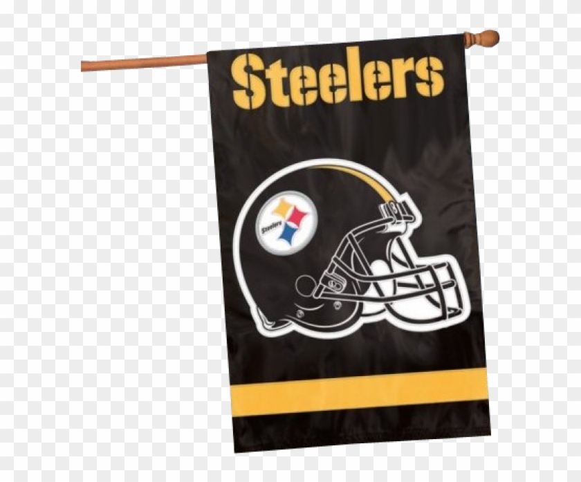 Image Of Nfl Pittsburgh Steelers Banner House Flag - Pittsburgh Steelers Iphone Wallpaper Hd Clipart #435125