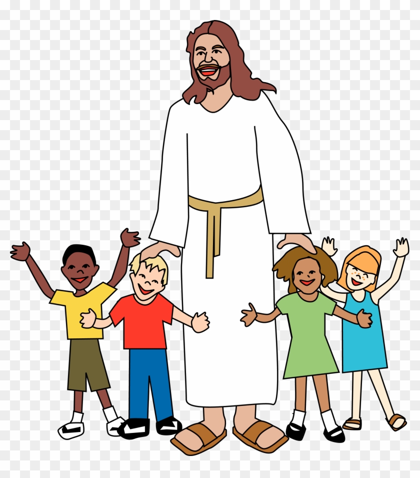 Jesus With Children Clipart At Getdrawings - Jesus With Children Clipart - Png Download