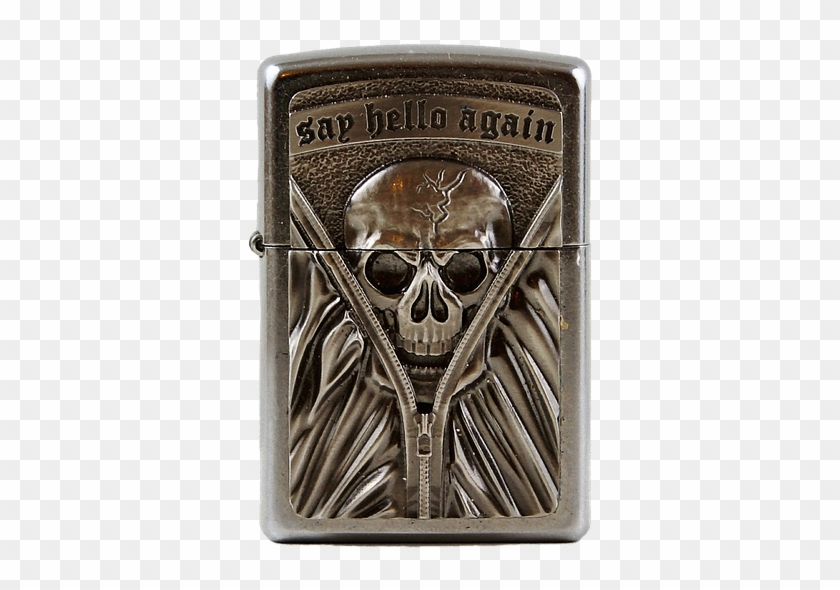 Lighter, Petrol Lighter, Skull And Crossbones, Fire - Skull And Crossbones Clipart #435815
