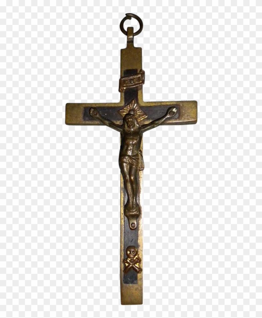 Crucifixes With Skull And Crossbones - Crucifix Clipart #436274