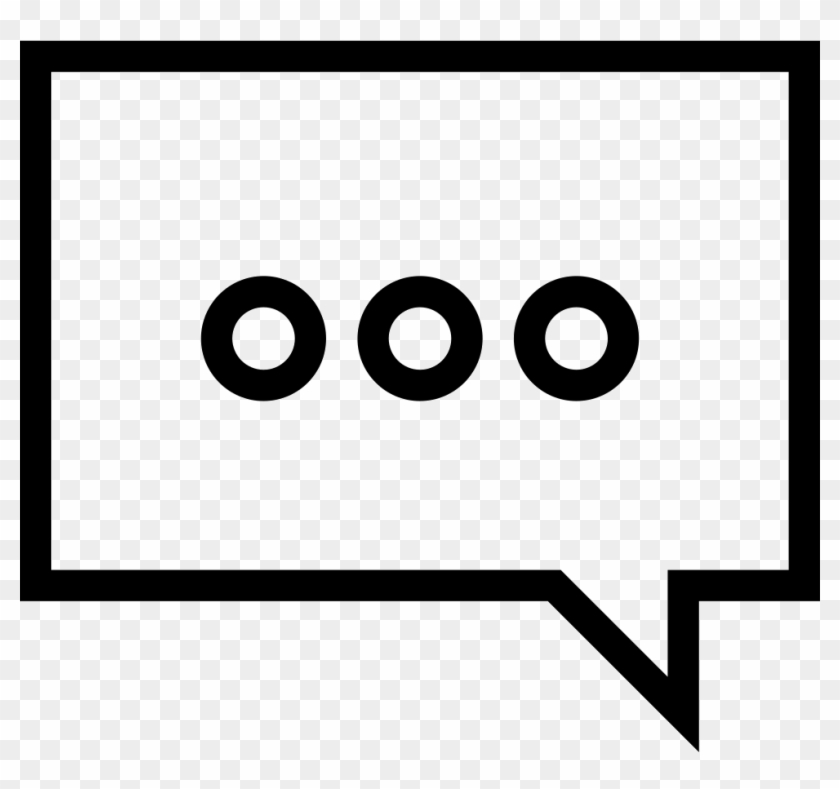 Speech Bubble And Three Dots Comments - Speech Bubble With Three Dots Clipart #436305
