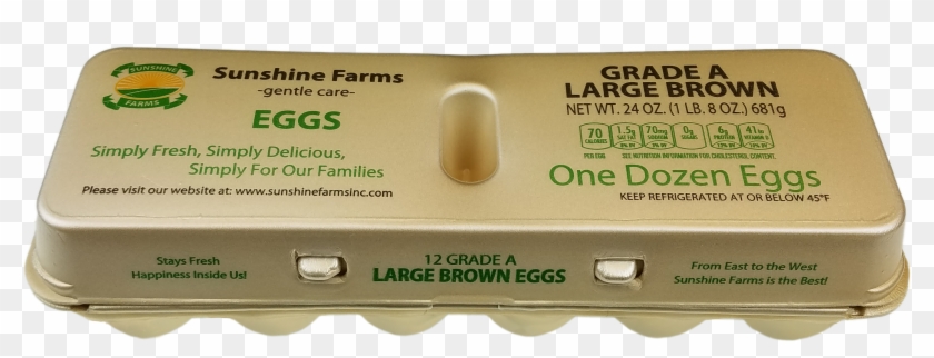 Sunshine Farms Large Brown Eggs , Png Download Clipart #436323