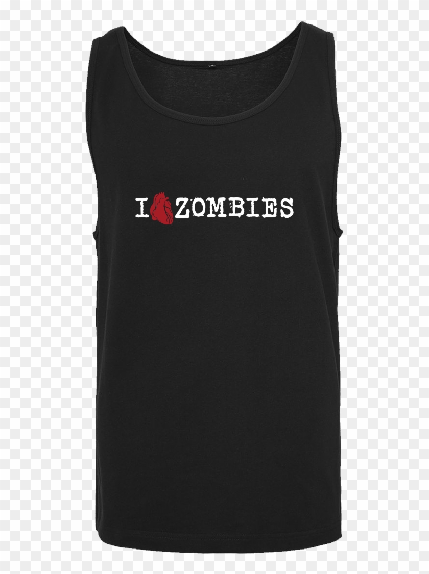 I Love Zombies T-shirt Tanktop Men Black Clipart #436640