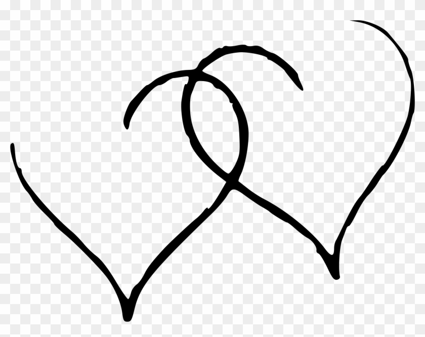 Two Hearts Icons Png - Corazones Negros Sin Fondo Clipart
