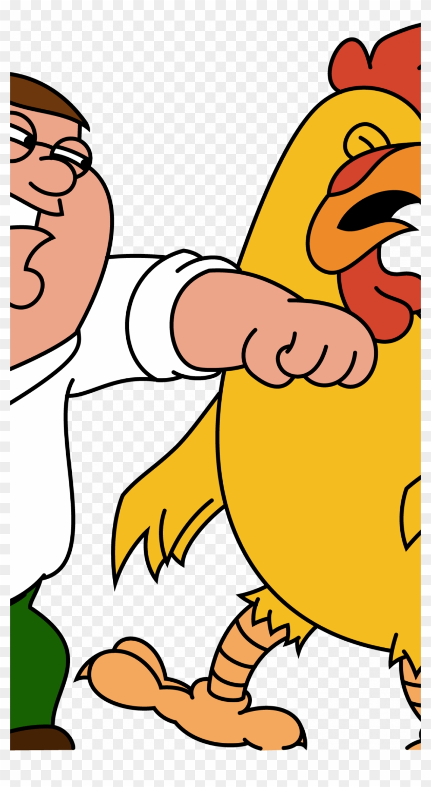 Peter Griffin Wallpapers - Peter Griffin Vs Giant Chicken Drawing Clipart