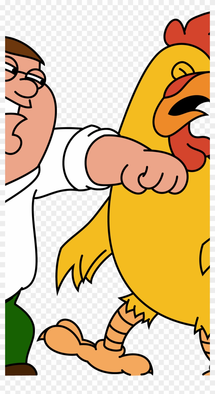 Peter Griffin Wallpapers - Peter Griffin Vs Giant Chicken Drawing Clipart #436925