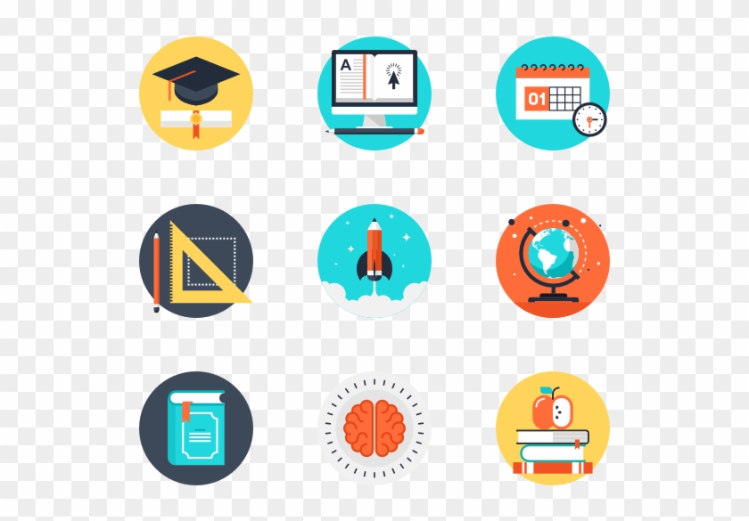 Back To School - Graphic Design Flat Icon Clipart #437104