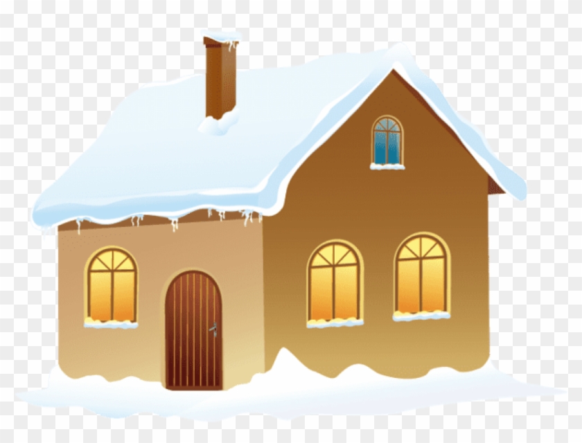 Structure Snow Loads - Snow House Clip Art - Png Download