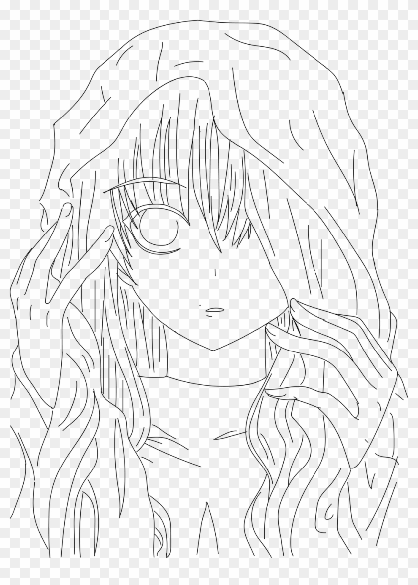 Anime Sketch Illustrator - Lineart Anime Clipart