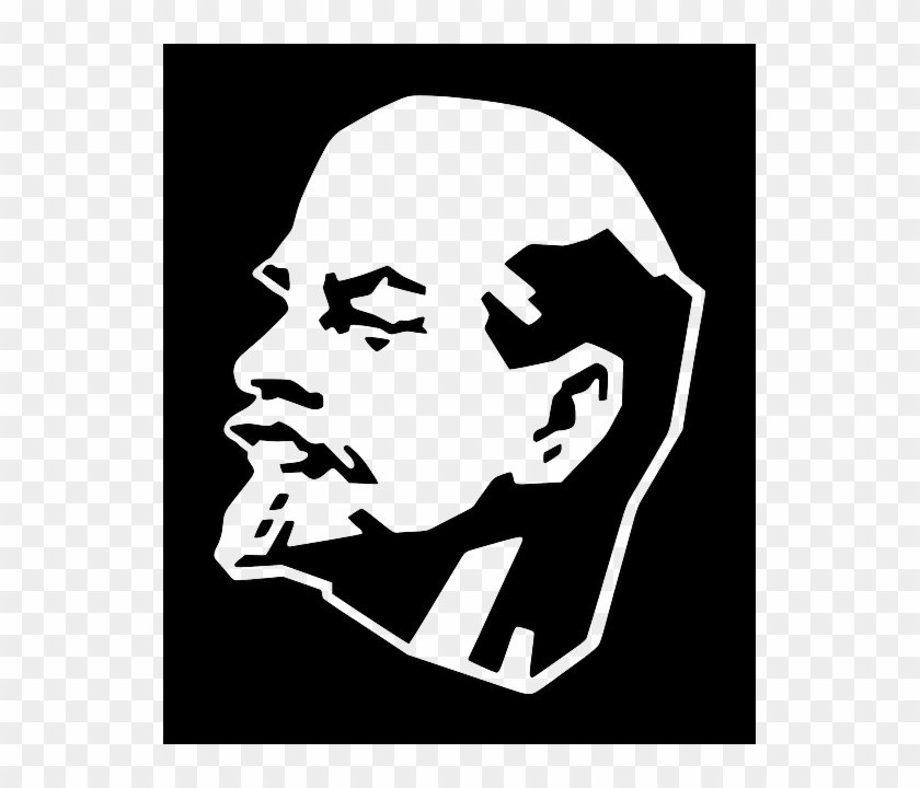 Lenin, Vladimir, Head, Profile, Face, Man, Leader, - Lenin Silhouette Clipart #437461