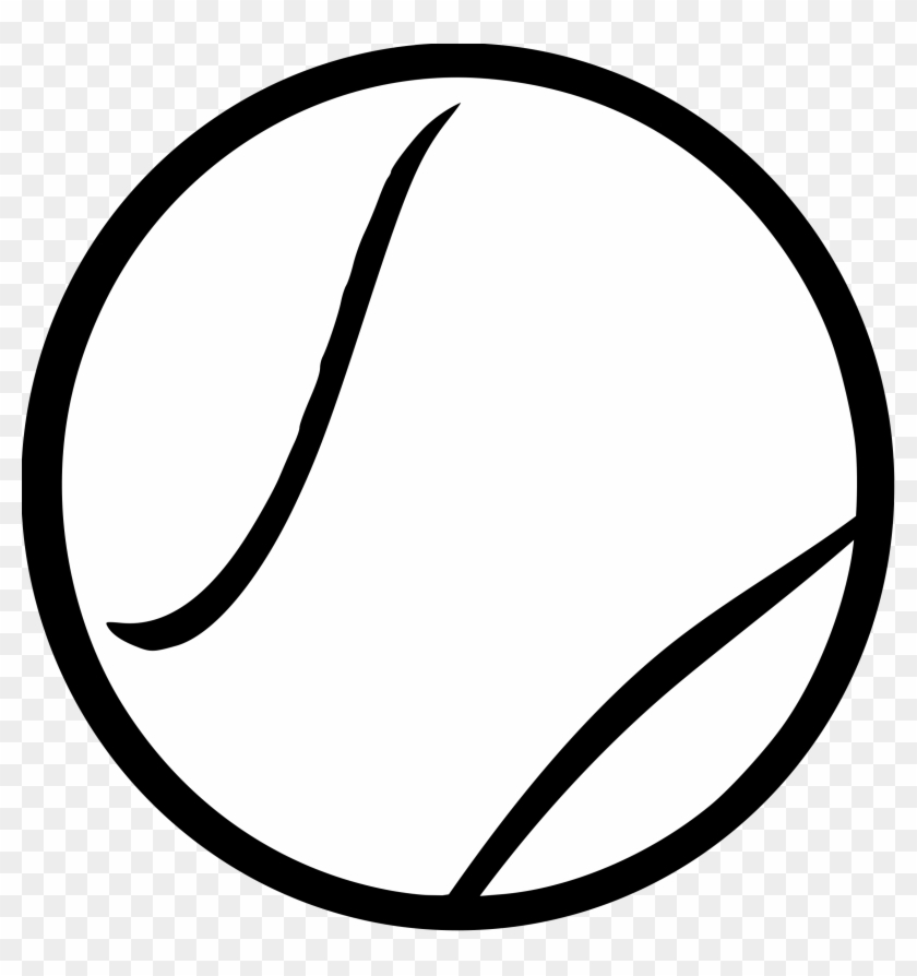 Tennis Ball Transparent Image Clipart - Tennis Ball Line Art - Png Download