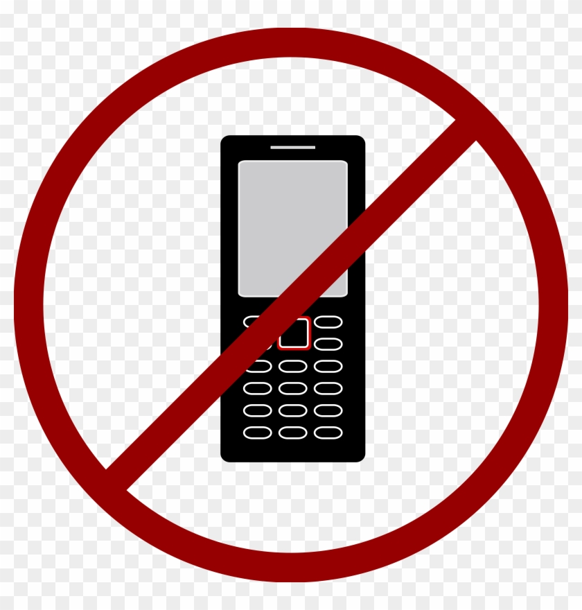 Big Image - Cell Phone With X Through Clipart #437728