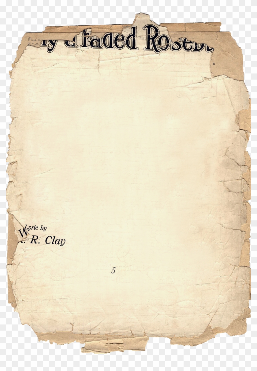 Useful Paper Textures Corners Damaged - Old Paper Texture Clipart