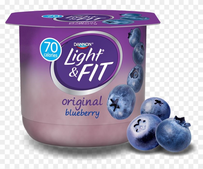 Blueberry Nonfat Yogurt - Light And Fit Blueberry Yogurt Clipart