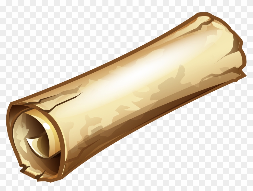 Old Scroll Png Clipart Image - Scroll Closed Clip Art Transparent Png