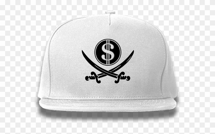 White Pirate & Loot Snapback Hat - Pirate Clip Art - Png Download