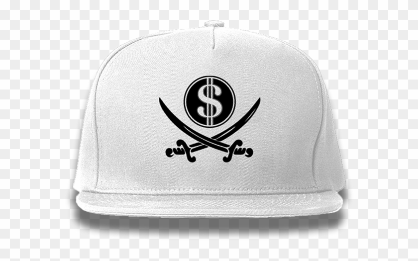 White Pirate & Loot Snapback Hat - Pirate Clip Art - Png Download #438531