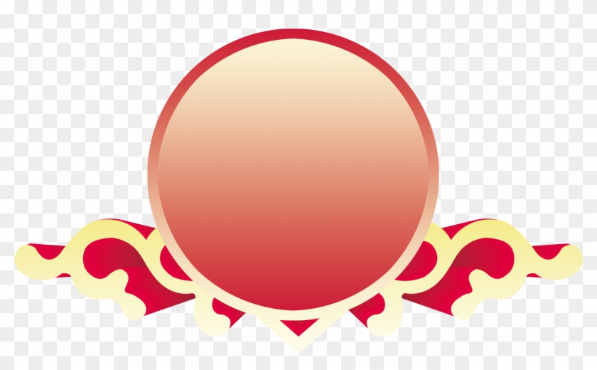 Red Circle Frame Png - Logo Round Gold Frame Clipart