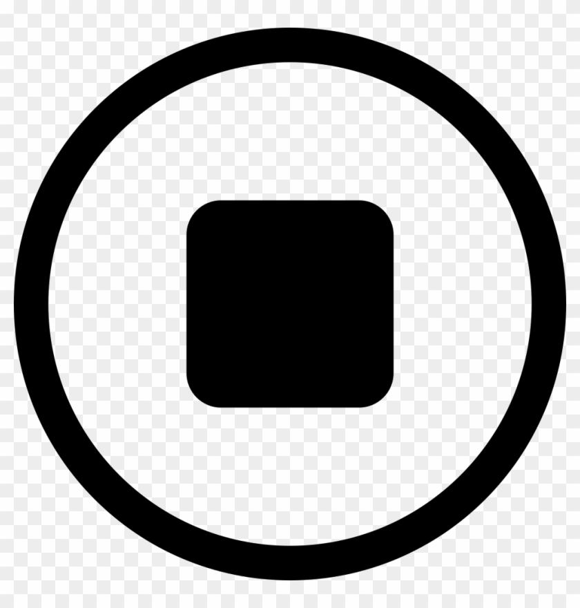 Button Stop Png - Circle Clipart #439271