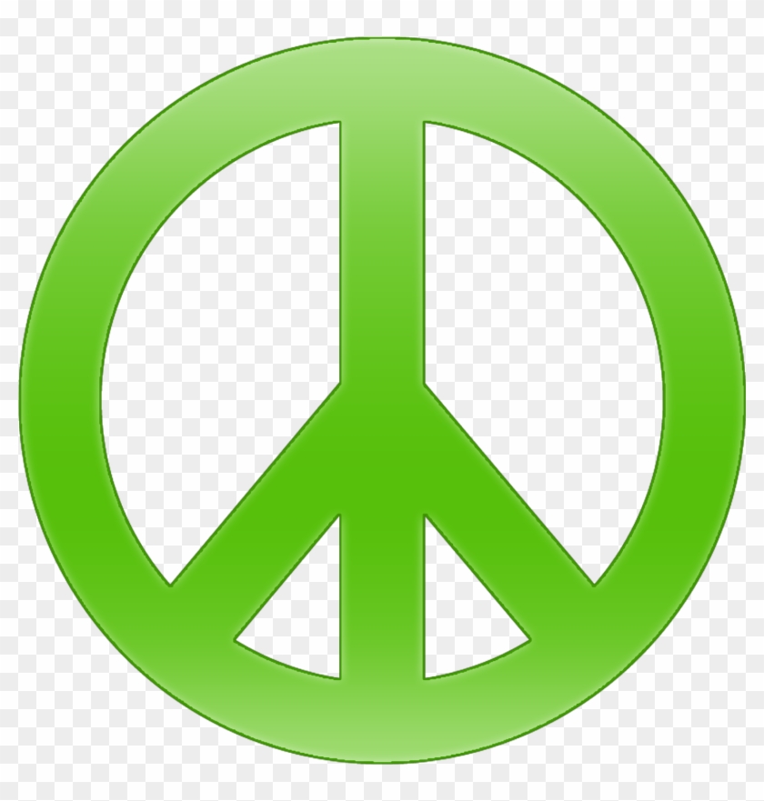 Peace Symbol Png - Black And Gold Peace Sign Clipart #439485