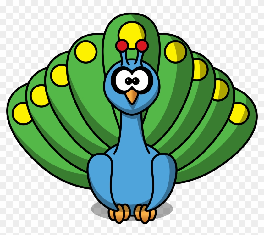 Peacock - Clipart - Free - Clip Art Cartoon - Png Download #439936